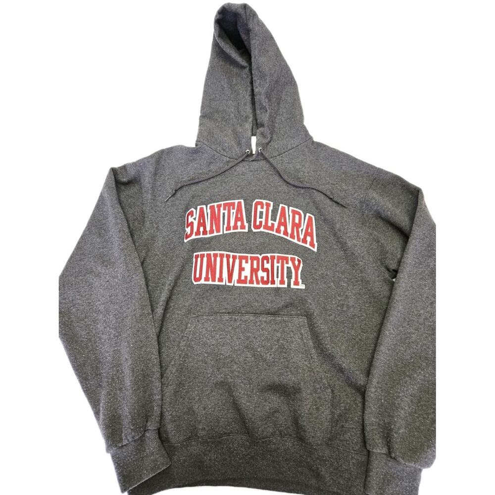 Champion Gray Hoodie with Red Print